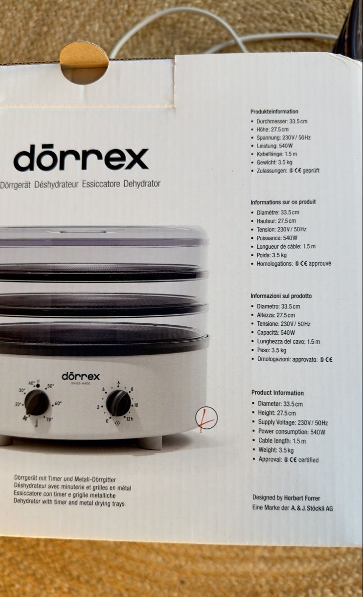 Stöckli Appareils de cuisine: Dörrex Dörrgerät Stöckli mit 6 Dörrgittern neuwertig – Neuf (Voir description) à Thunstetten par Specht71 2