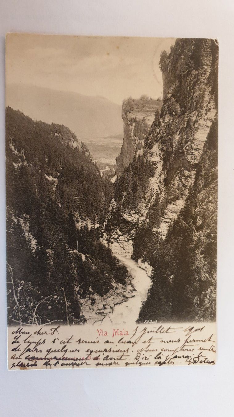 Cartoline postali: Via Mala. Graubünden – Usato da Goldach venduto da armando_r