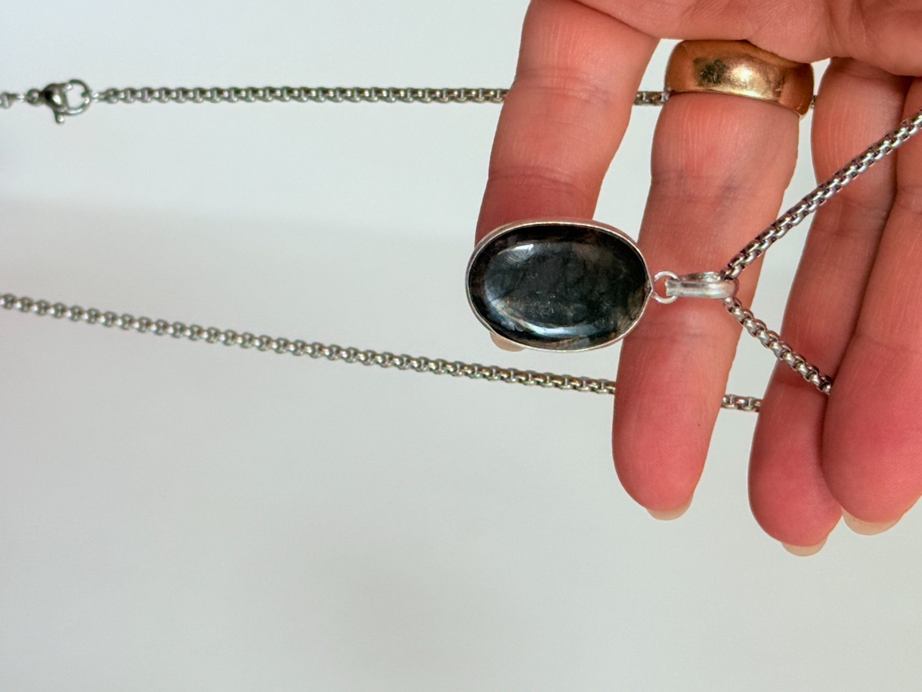 Colliers: Collier avec Labradorite – Neuf avec emballage d'origine à Genève par AWWA 7