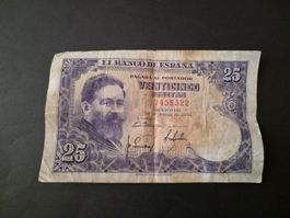 Espagne 1954 25 pesetas P147