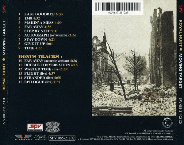 CD: CD Royal Hunt - Moving target (1992) – Usato da Möriken AG venduto da mineralia 1