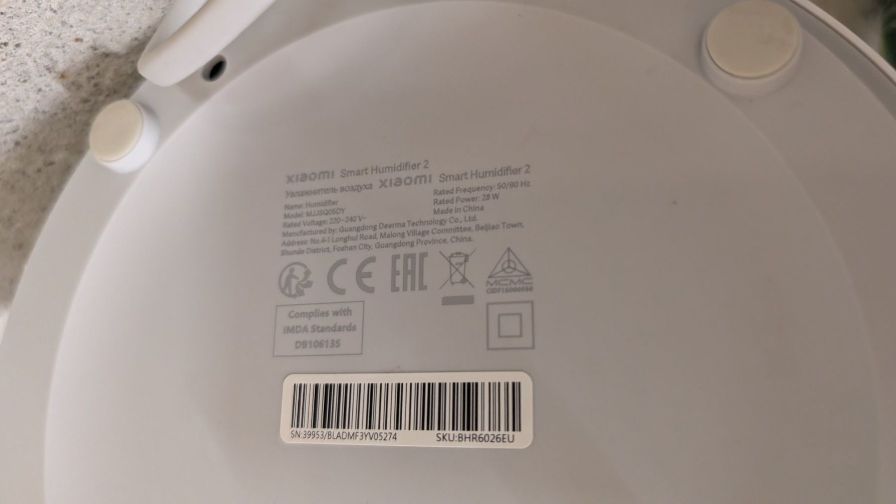 Xiaomi Luftbefeuchter: Xiaomi Smart Humidifier 2 Luftbefeuchter Weiss gebraucht – Gebraucht aus Luzern von cri_jxn6 1