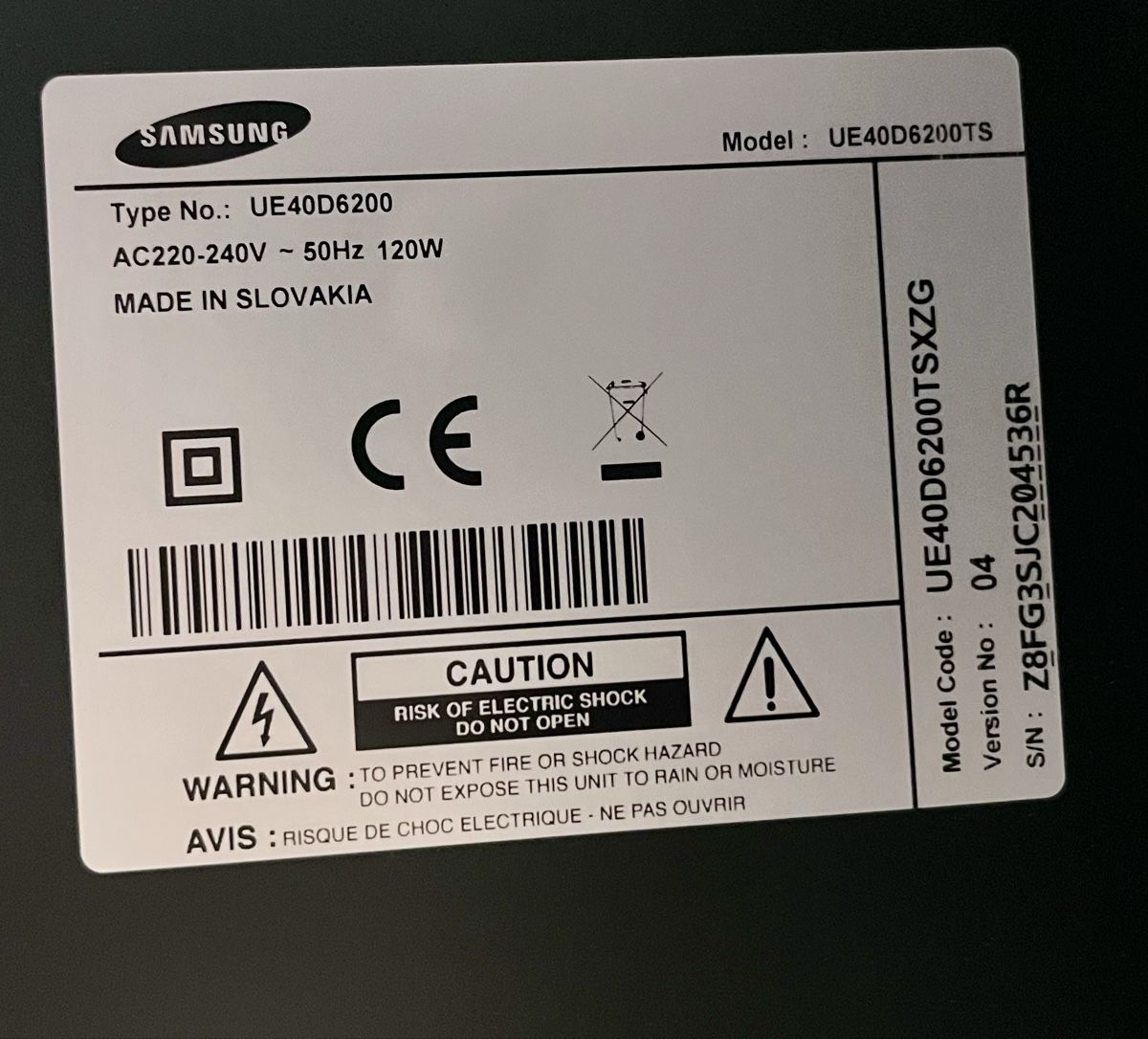 Televisori: Samsung TV 40 Zoll LED Fernseh – Usato da Ebnat-Kappel venduto da Privat1935 3