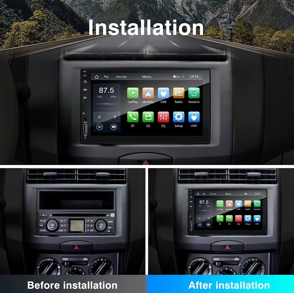 Radio: Autoradio 2DIN - RM-CP1020 - 7'' Bluetooth, GPS, Carplay – Nuovo e nell'imballaggio originale da Corcelles-près-Payerne venduto da FactoryofSound 1