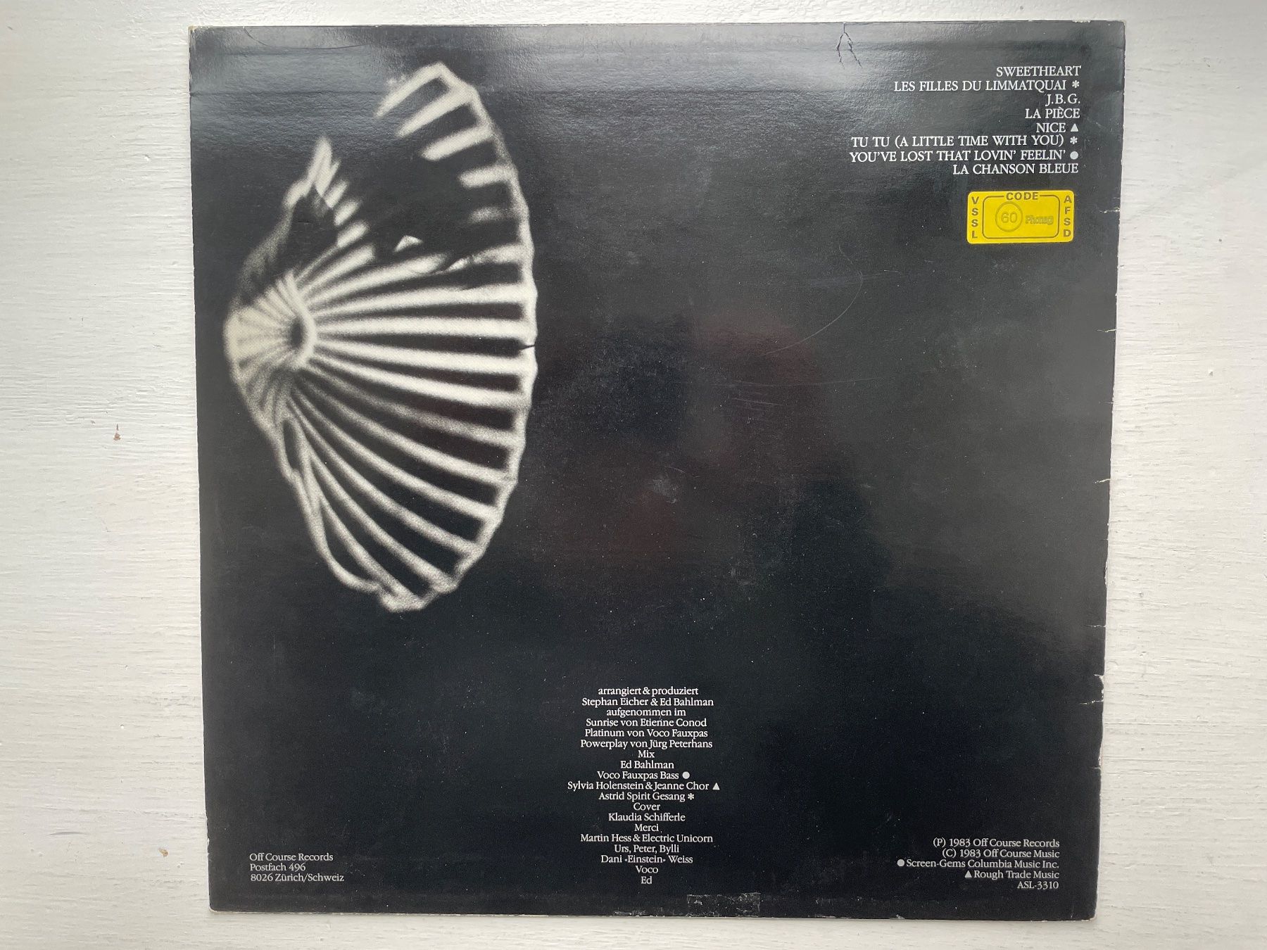 Dischi in vinile: Stephan Eicher - Les Chansons Bleues - LP, 1983 – Usato da Zürich venduto da Andy_t71 1