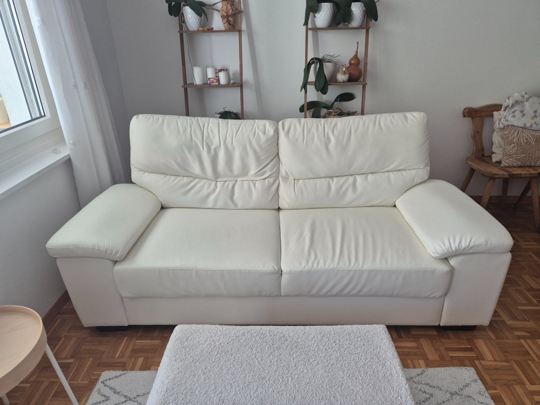 Beliani Divani: Beliani 3er Sofa, VOGAR, kunstleder Weiss – Usato da Effretikon venduto da fjf_felix