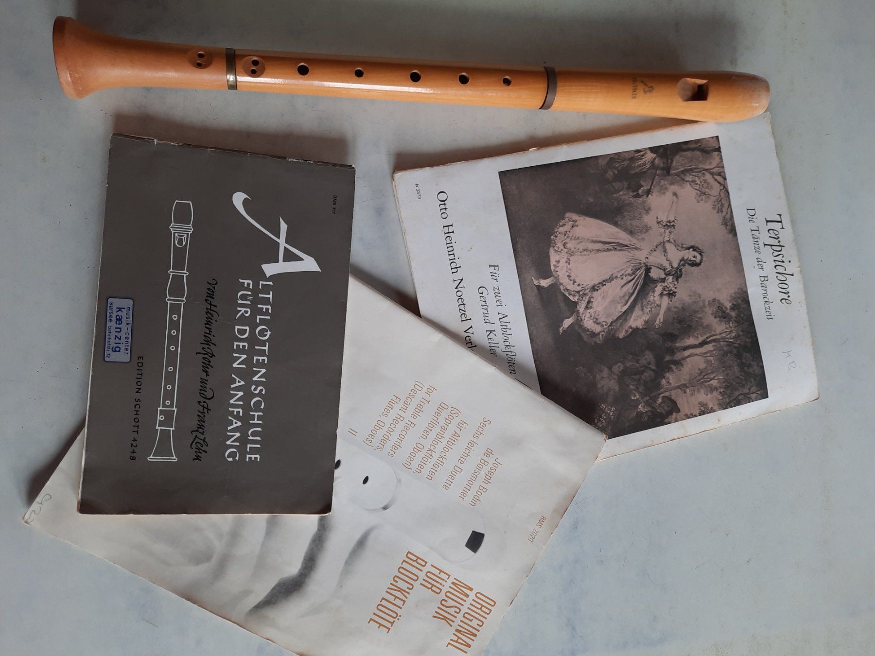 Strumenti musicali: Alt - Blockflöte ROESSLER mit Noten – Usato da Nottwil venduto da mar_jqm7