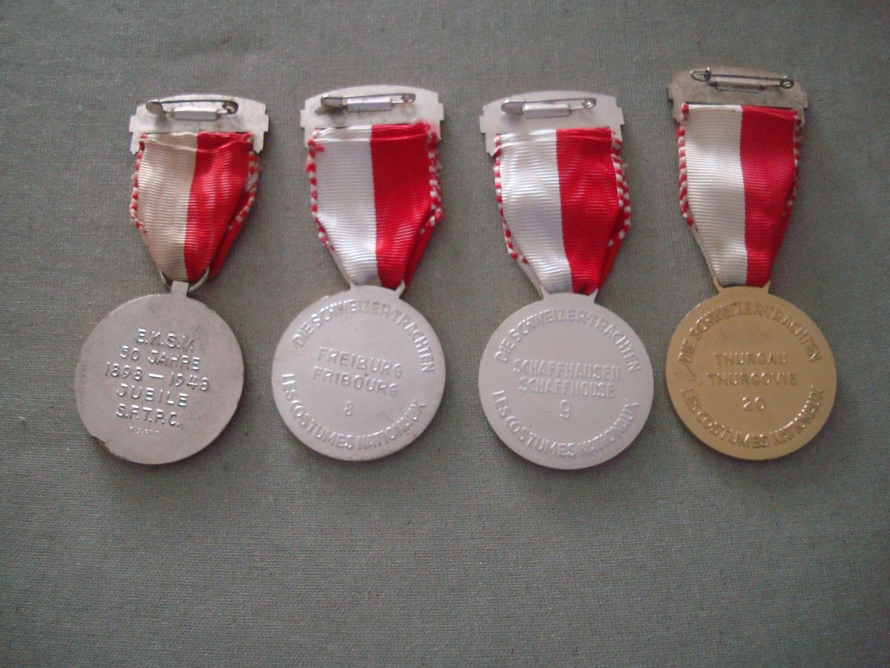Medaglie: 4 Abzeichen - E.K.S.V.  - 1948 / 1957 / 1958 / 1969 – Usato da Neuenegg venduto da flohcante 1