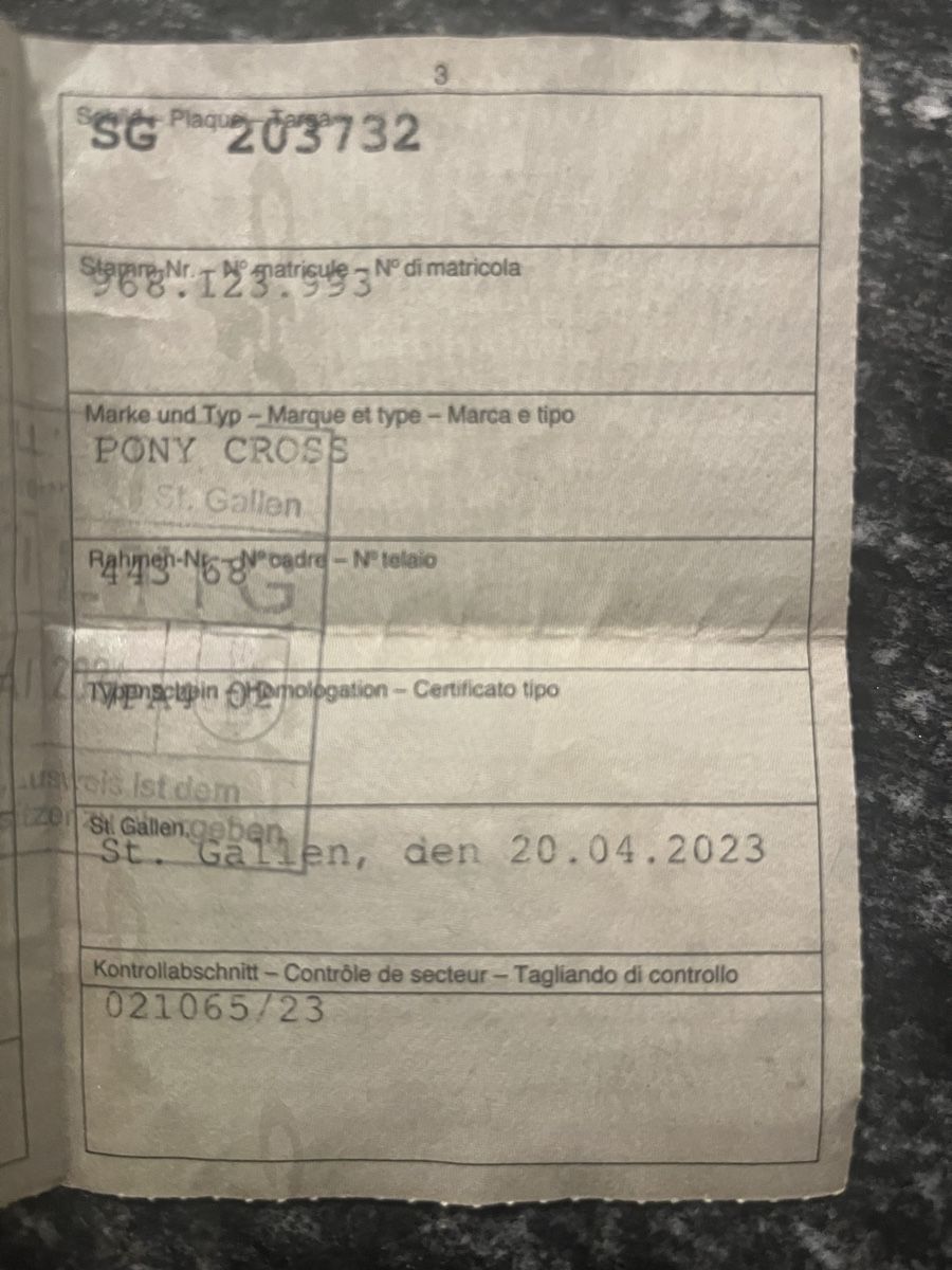 Pony Mofas: Töffli Pony Cross 521 – Gebraucht aus Lichtensteig von  4