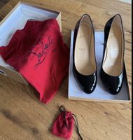 Louboutin Pumps Schwarz Lackleder Grösse 39 Rarität