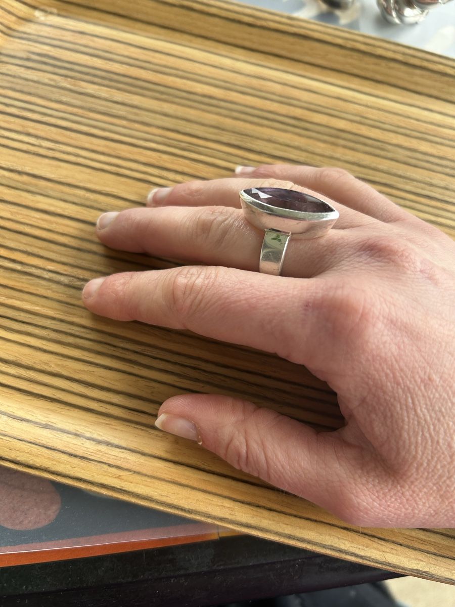 Anelli: Ring Silber mit Amethyst  – Usato da Birsfelden venduto da Exclusivity 1