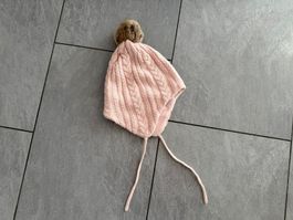 Strickmütze zum binden mit Bommel - Grösse 92/104 - H&M