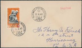 1940 - Pro Patria - Brief - EF - nach USA