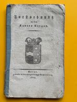 Forstordnung für den Kanton Aargau 1805. Waldwirtschaft