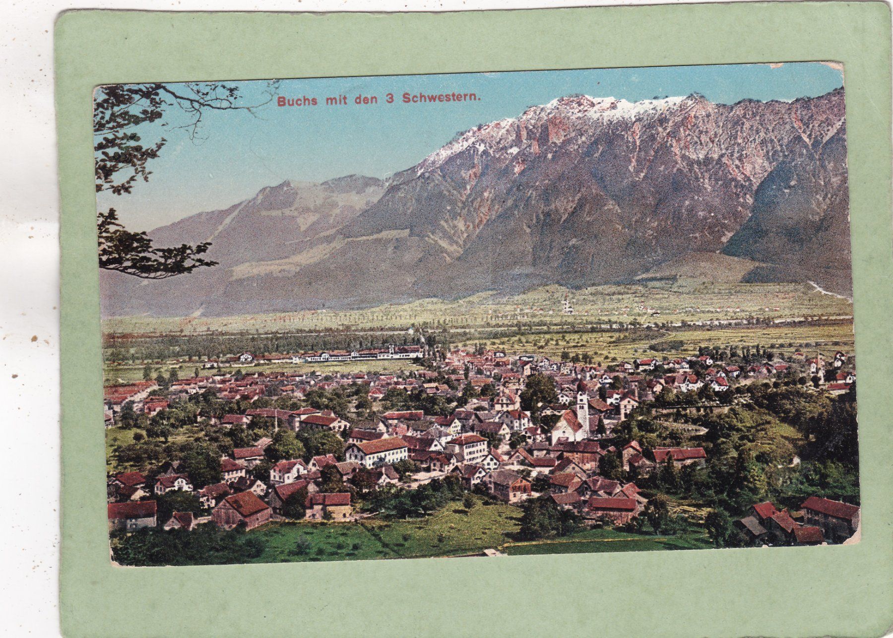 Ansichtskarten: Buchs mit den 3 Schwestern – Gebraucht aus Herisau von Lisegrat2008