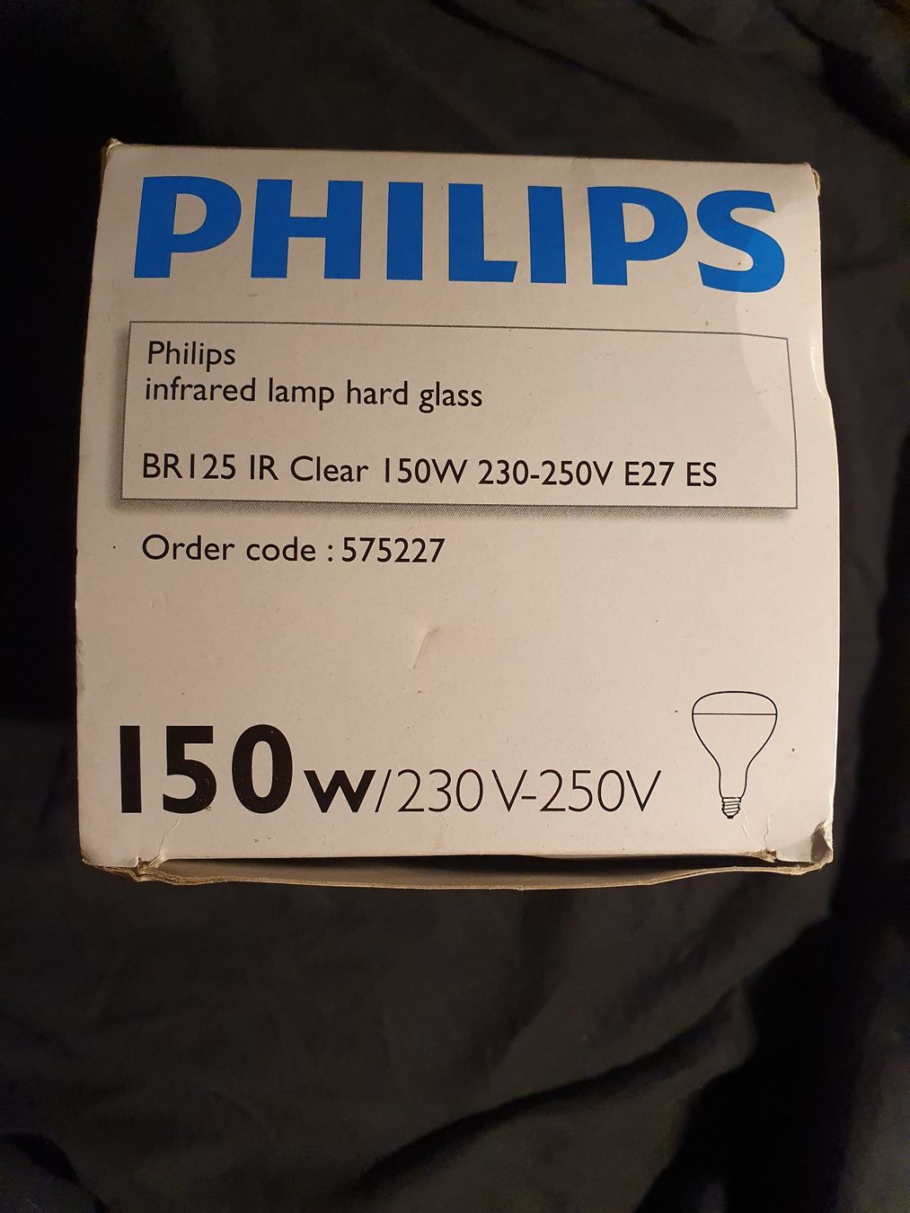 Philips Lampade: Philips Infrarot Lampe BR125 IR Clear, 150W, E27 – Nuovo e nell'imballaggio originale da Worb venduto da FroLok 1