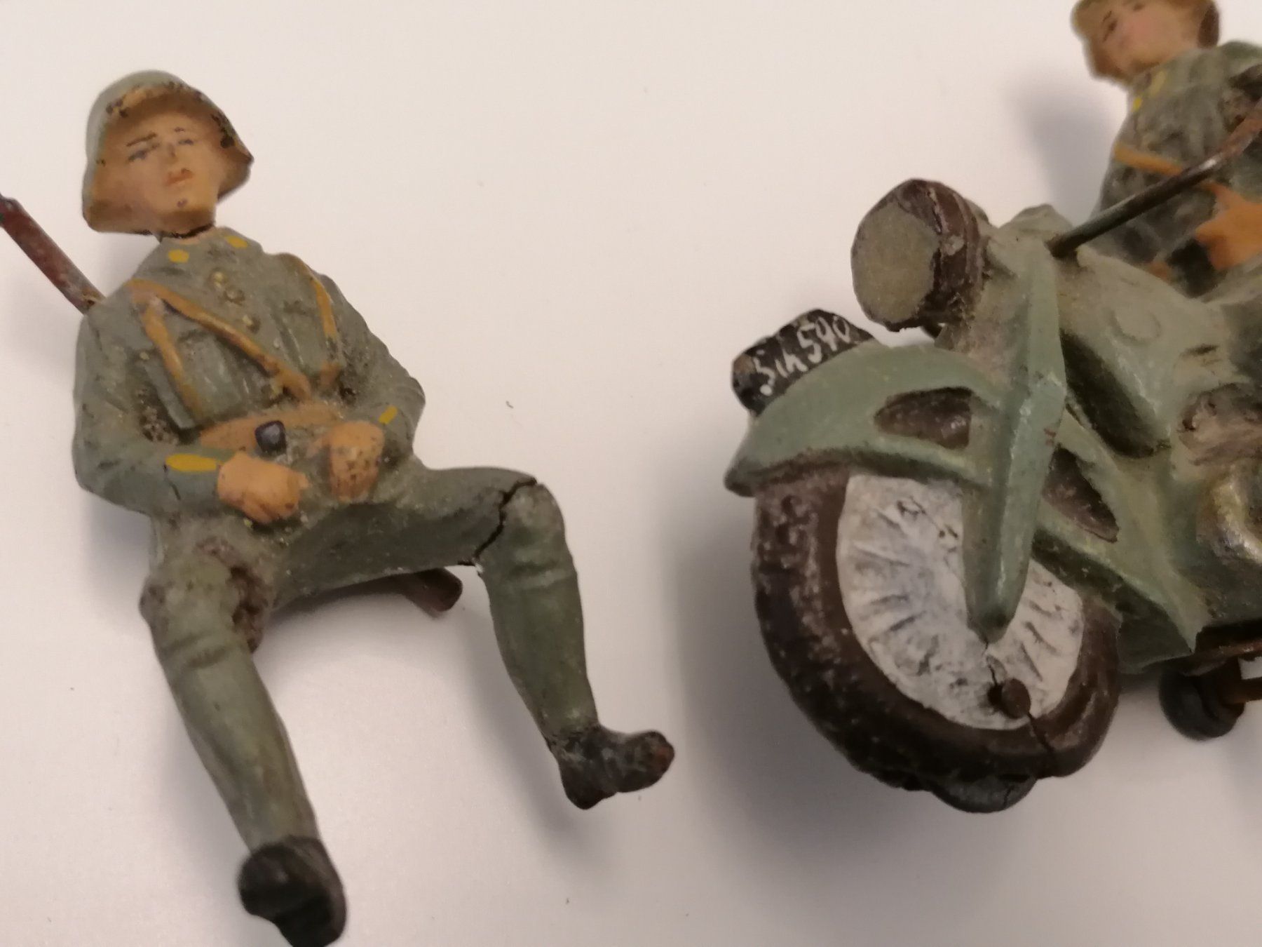 Elastolin Jouets: Elastolin Soldaten mit Motorrad – D'occasion à Basel par vintagecollector 8