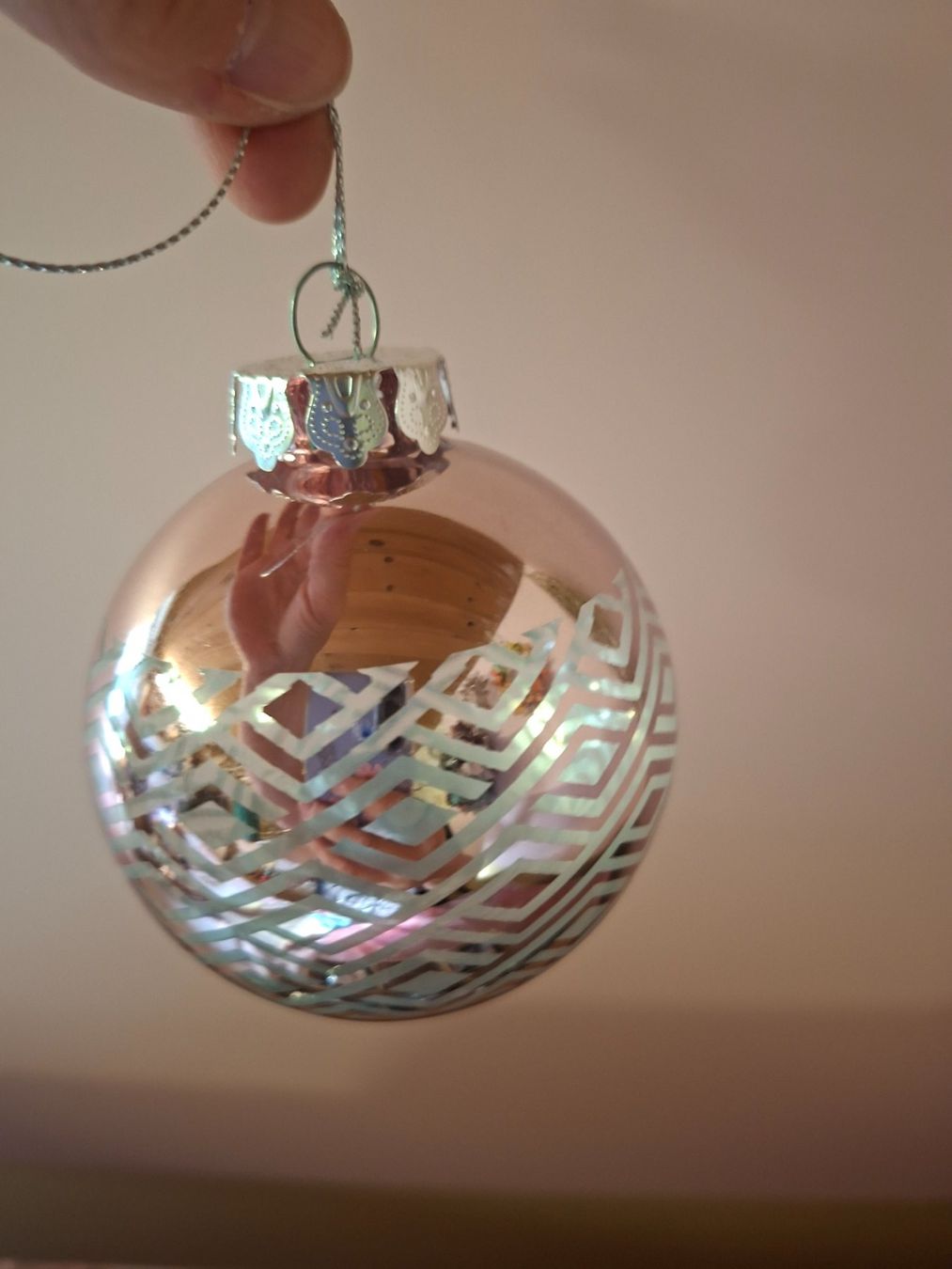 Tutte le decorazioni: neu: 6 Weihnachtskugeln Glas silber, rosa, blau – Nuovo e nell'imballaggio originale da Nassen venduto da verrueckt 2