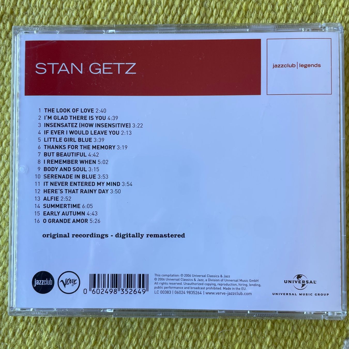 CDs: STAN GETZ-BODY AND SOUL – Gebraucht aus Rorschacherberg von CD-Roli 1