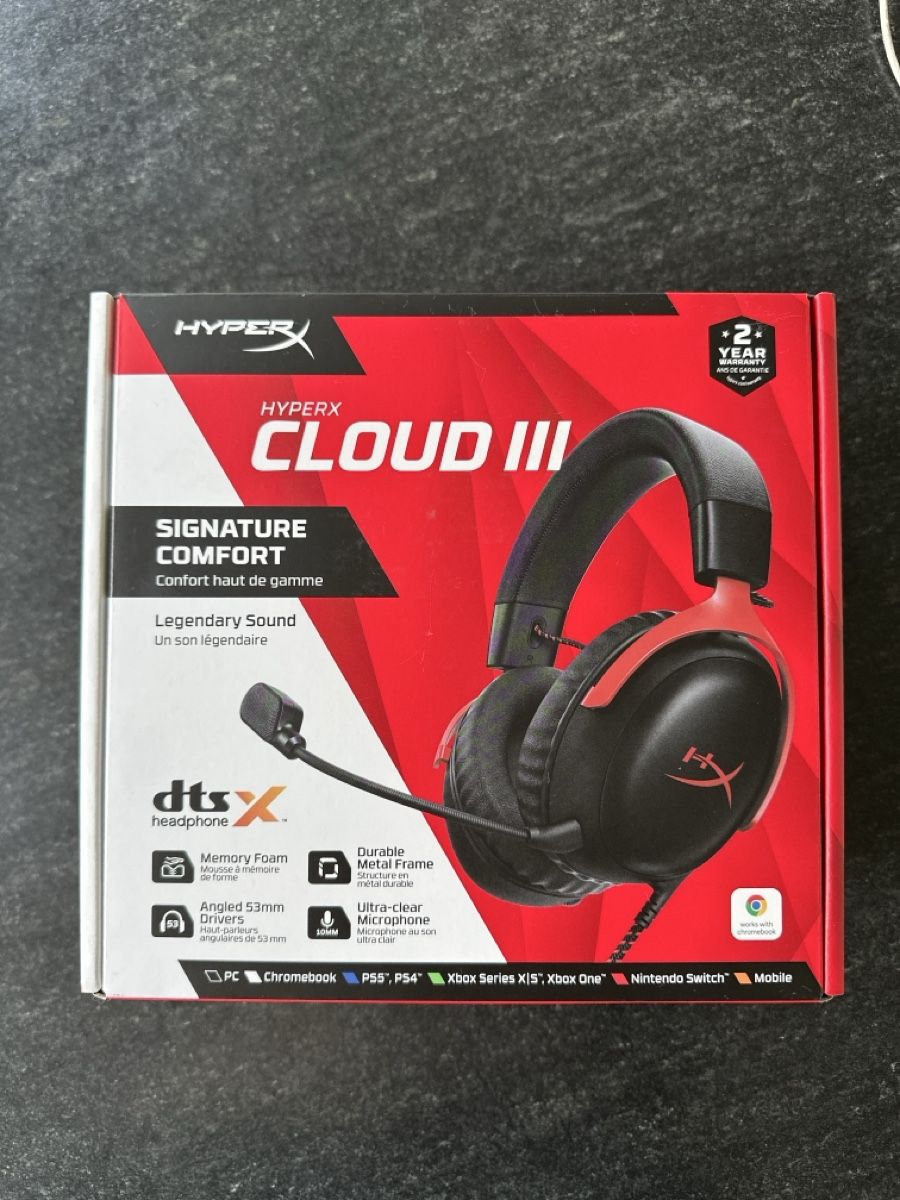 Hyperx Casques audio: HyperX Cloud III - Neuf, jamais ouvert – Neuf avec emballage d'origine à Nyon par zac_8vz6