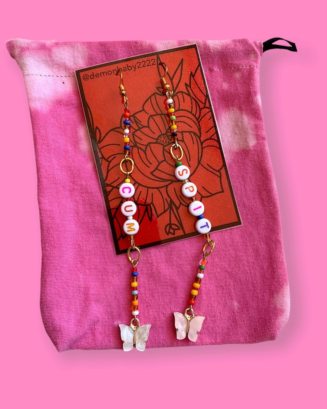 Ohrringe & -stecker: "I left that.. " earrings – Neu und originalverpackt aus Basel von demonbaby2222 4