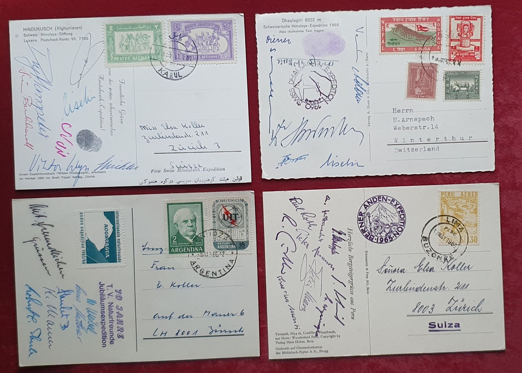 Alle Briefmarken: 4 Expeditions-Karten – Gebraucht aus Kreuzlingen von Rschweiz1