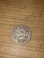 1 Schweizer Franken Silber Münze Jahrgang 1887 sehr Selten 