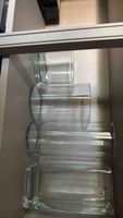 4 Glasvasen rund und rechteckig guter Zustand