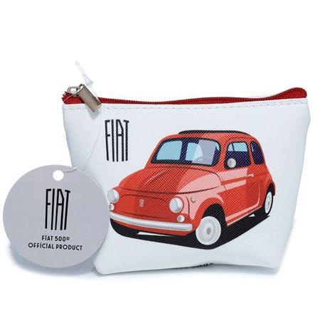 Fiat 500 Geldbeutel 9x11cm mit Reissverschluss Orginal