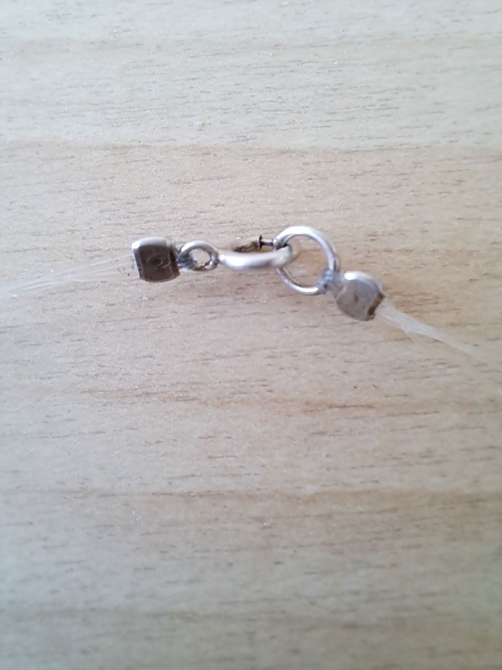Perle (finte): Collier de perles blanches d'eau douce, fermoir argent – Usato da Denens venduto da Chanchantevend 5