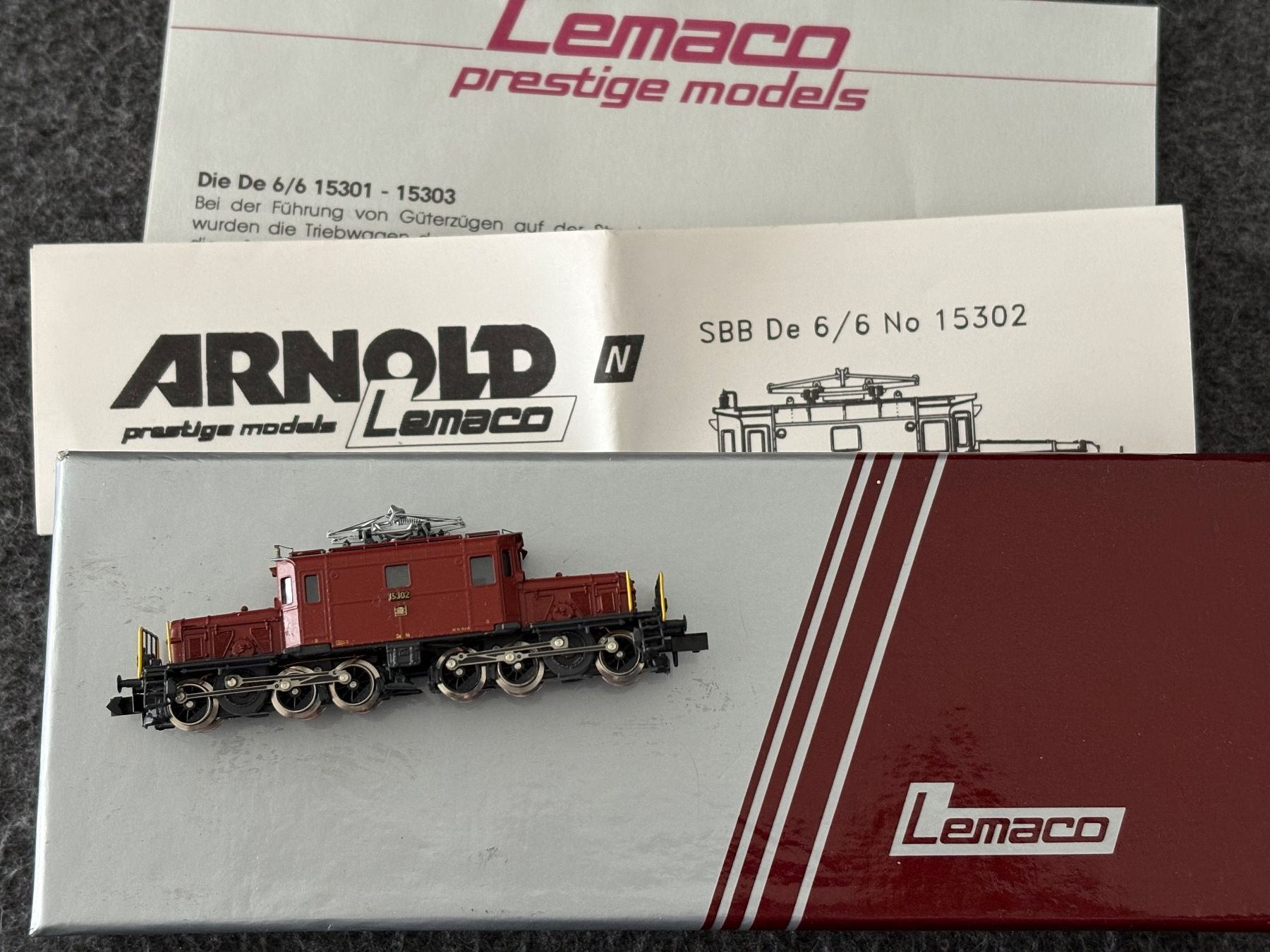 Lemaco 2464 Lok De 6/6 SBB Zahnrad Messing Neu (Neu (gemäss ...