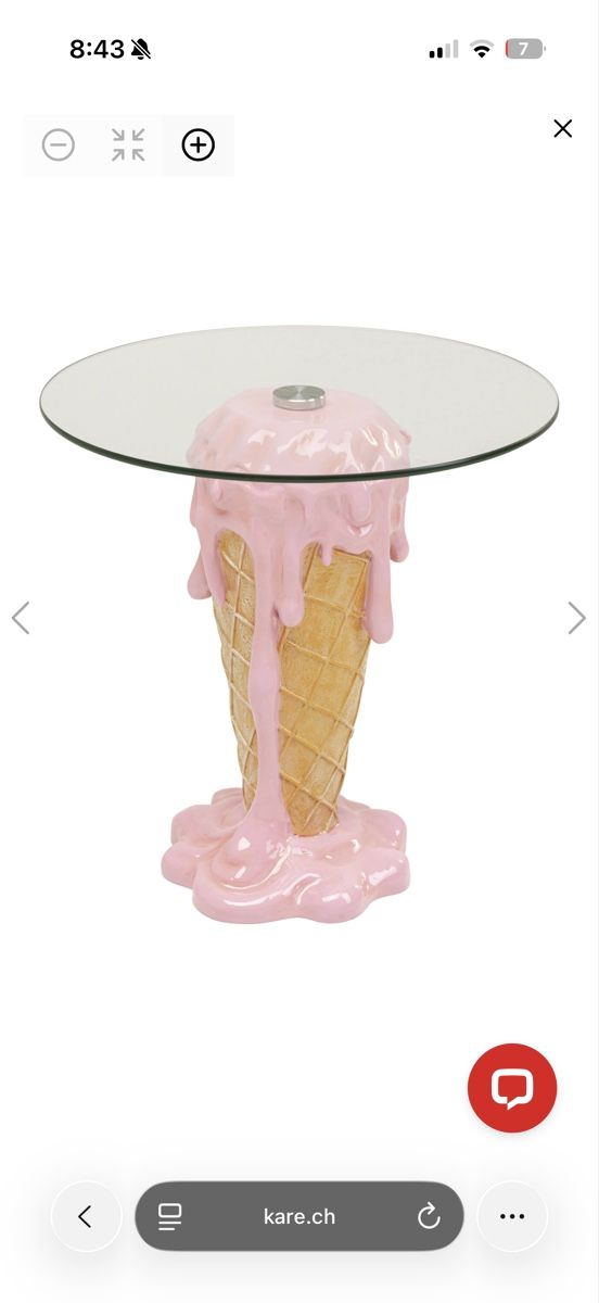 Tavoli: Unique Ice Cream Table - Perfect for Summer Decor! – Nuovo (secondo la descrizione) da Uitikon Waldegg venduto da sdman 4