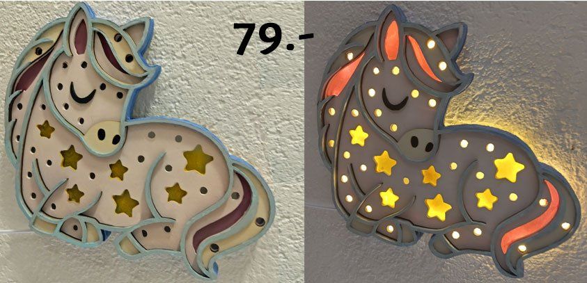 Lampade: Lampe, Nachtlicht, Kinder, Pferd – Nuovo e nell'imballaggio originale da Dagmersellen venduto da mar_h5rk