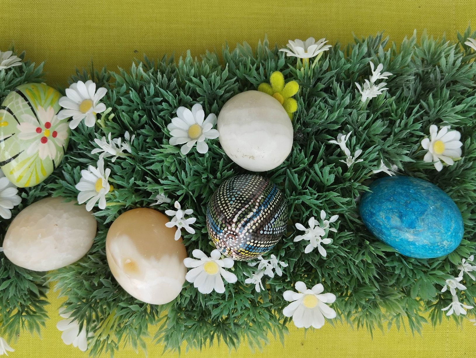 Tutte le decorazioni: Oster-Deko Eier Set aus Naturstein – Usato da Mörigen venduto da sigi2572 1