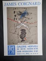 JAMES COIGNARD KUNST PLAKAT GRÖSSE 65X46CM ZUSTAND GUT