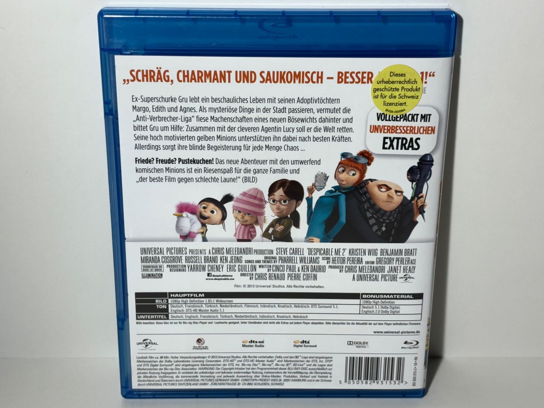 Tutti i DVDs: Ich Einfach Unverbesserlich 2 Blu Ray – Usato da Wilderswil venduto da Sstriker 1