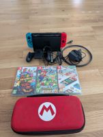 Nintendo Switch Konsole mit Spielen und Zubehör guter Zustan