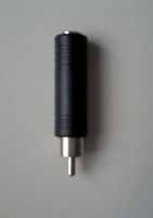 Adapter Cinch / Buchse Klinke 6,35 mm