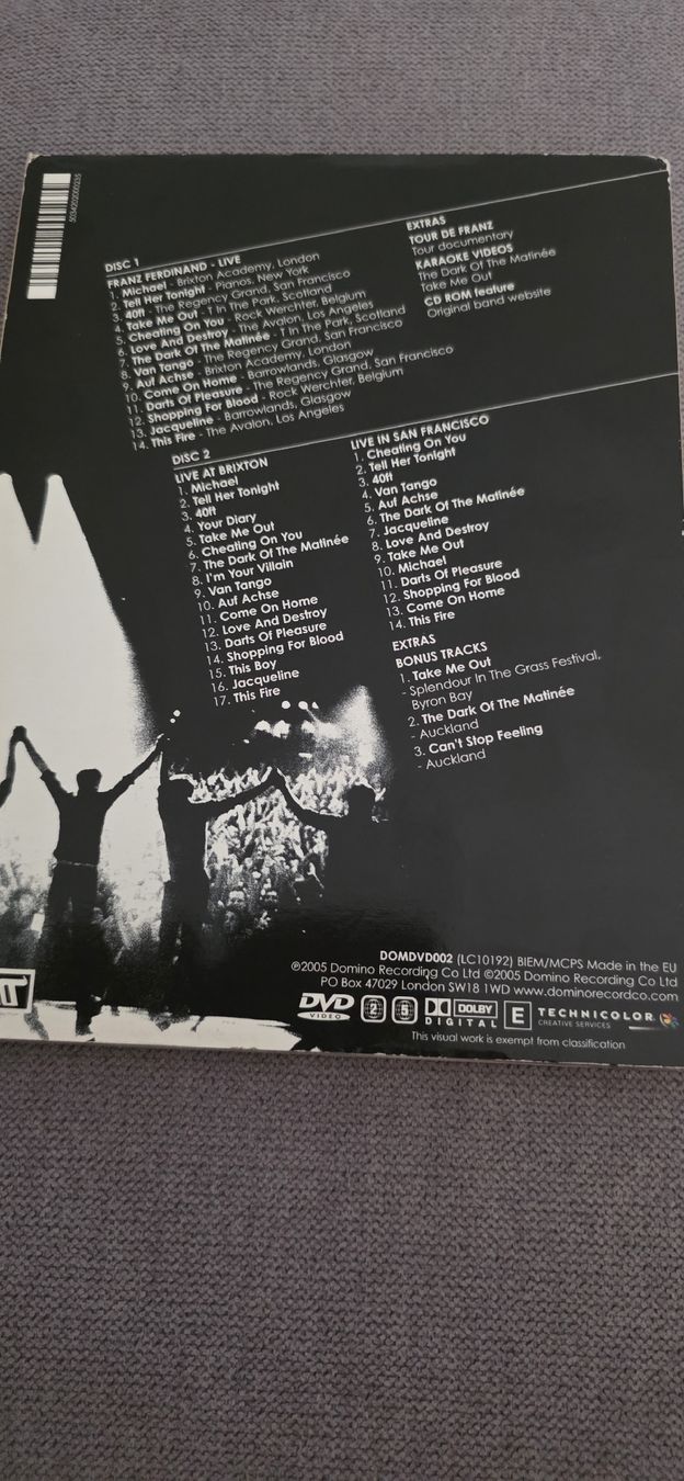 Tutti i DVDs: Franz Ferdinand - The DVD - 1 seul disque – Usato da Yvonand venduto da RF-VINYL 2