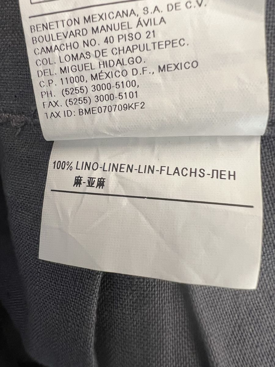 Benetton Röcke: Benetton Leinen Jupe Rock , Gr. 40 grau – Gebraucht aus Langenthal von ivet7 5