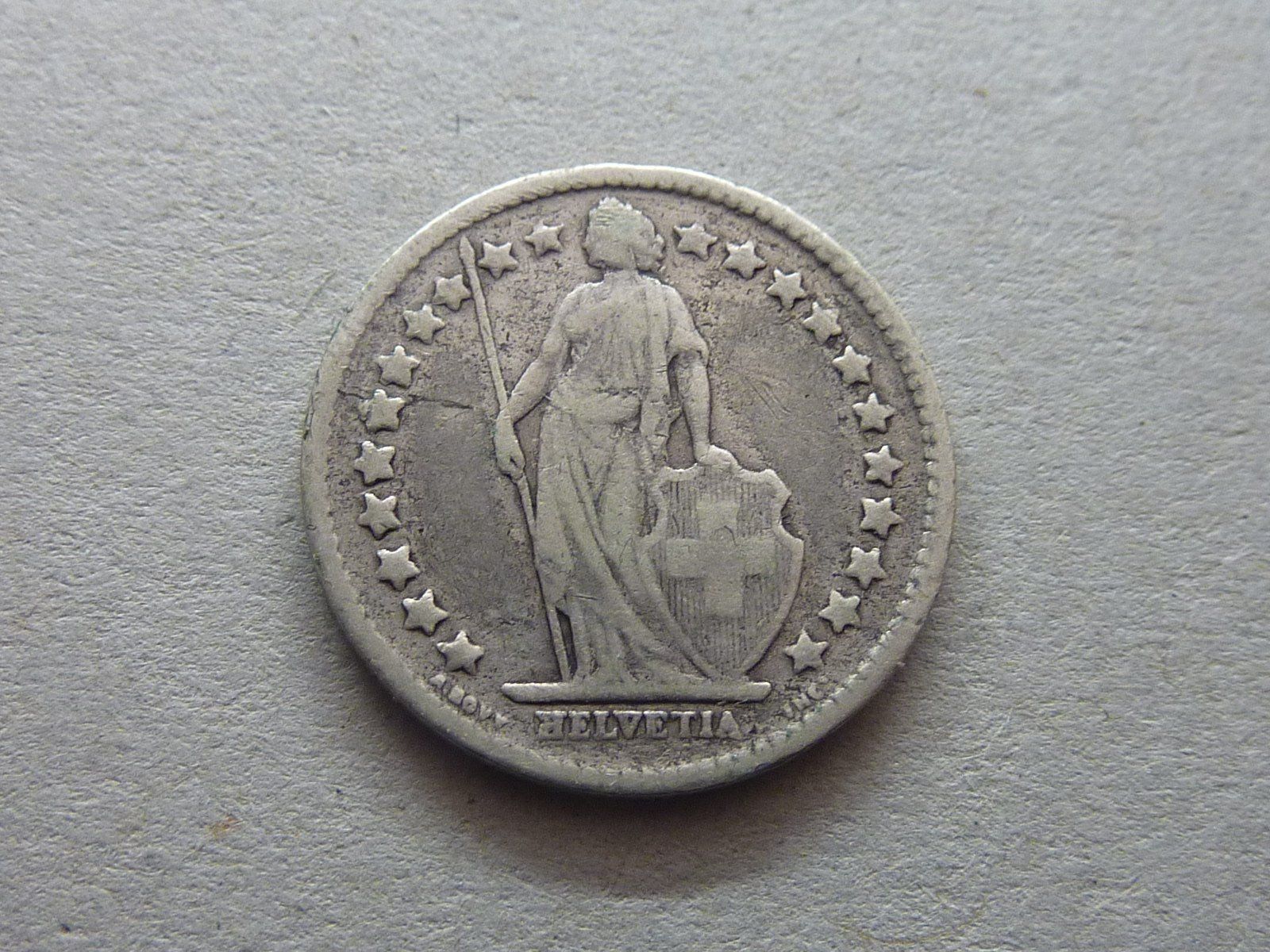 Tutti le monete: Alte schöne Silber 1/2 Fr.  1903 – Usato da Seon venduto da aee_7gpz 1