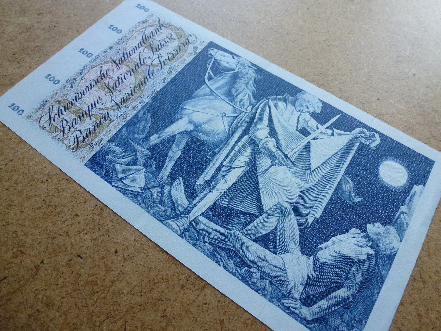 Banknoten: ++ 100.- Franken 30. Juni 1967 – Gebraucht aus Walkringen von Casablanca777 3