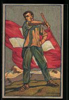 Schweizer Bundesfeier 1912, Mann schwenk