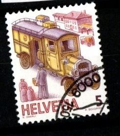 Tutti i francobolli: 1986/89 - Postfourgon – Usato da Schaffhausen venduto da poststamp