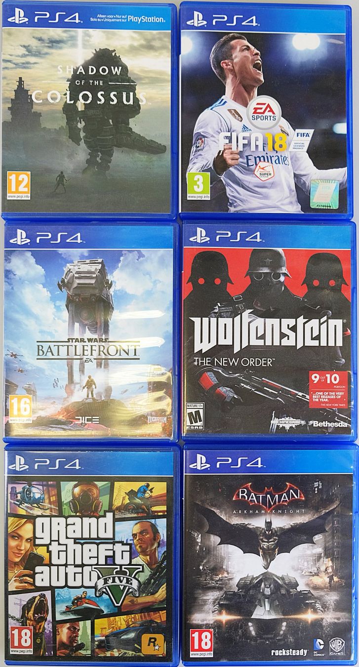 Sony Spiele: 6 Playstation 4 Spiele – Gebraucht aus Volketswil von brockipfannenstil