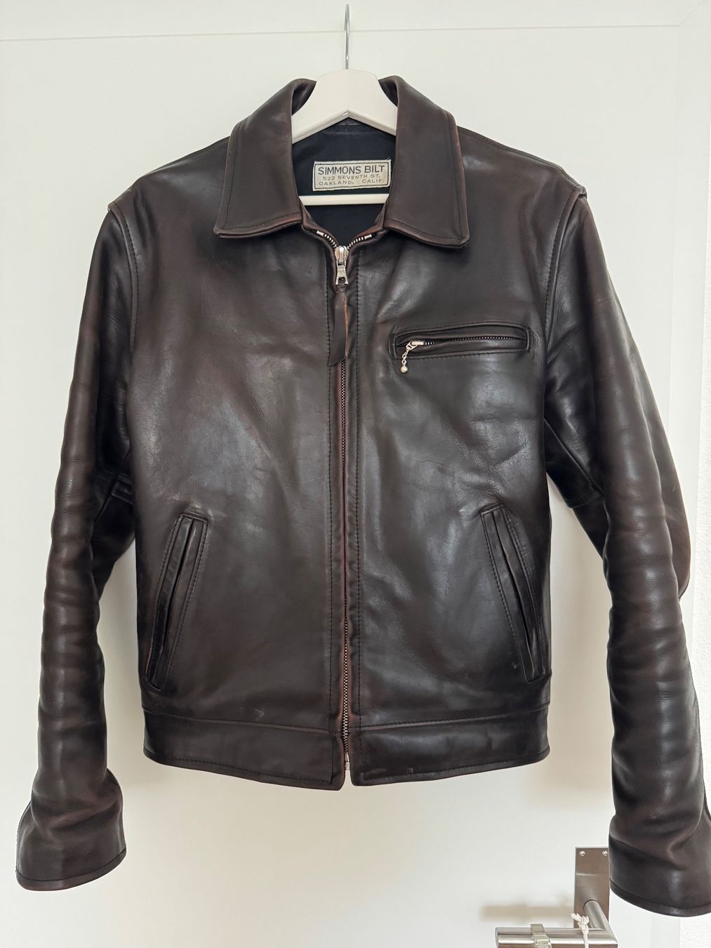 Giacche: Simmons Bilt Tail Gunner Lederjacke Grösse 40 / M – Usato da Luterbach venduto da Funkyminister 5