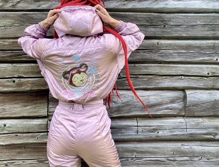 Silvy Winter Overall Ski Overall Rosa Gr. 36/42 Top Zustand