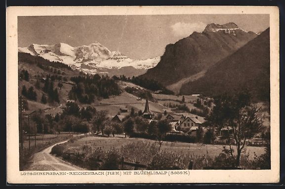 Cartes postales: Reichenbach /Lötschbergbahn, Ortspartie – D'occasion à Berlin par bartko-reher