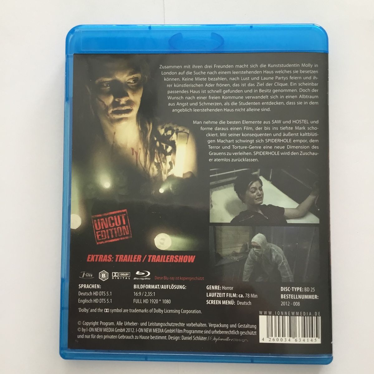 Tutti i DVDs: Spiderhole Blu Ray – Nuovo (secondo la descrizione) da Blauen venduto da Stella66 1