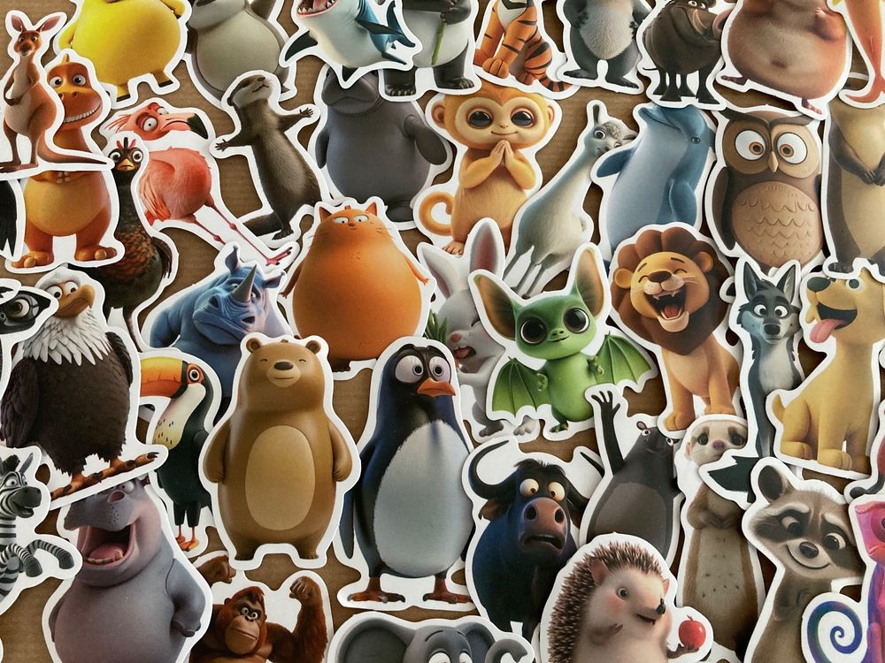 50 süsse Tierbaby Stickers neu (Neu und originalverpackt) in Bremgarten ...